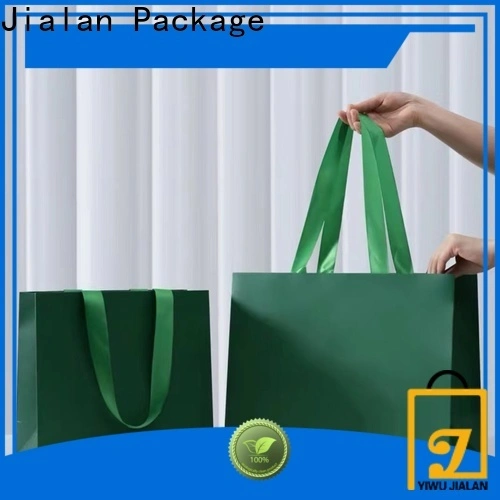 Jialan Emballage Sacs en papier de haute qualité avec poignées pour l'emballage de cadeaux de vacances 1
