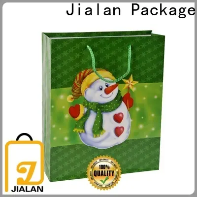 Jialan Paquete de fábrica de bolsas de papel baratas para embalaje de regalos navideños 1