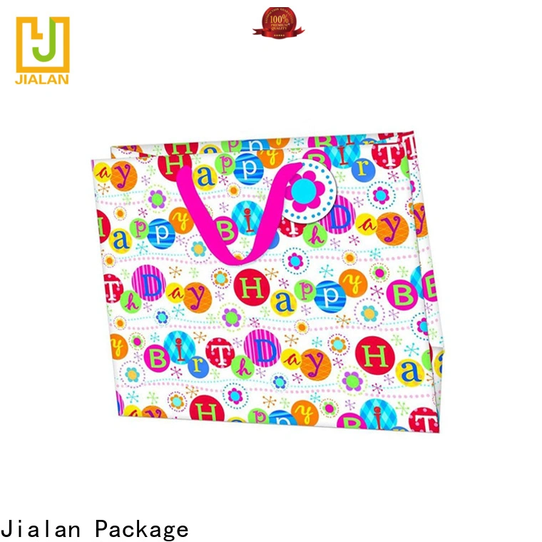 Jialan Fournisseur de sacs de transport imprimés pour emballer des cadeaux d'anniversaire 1