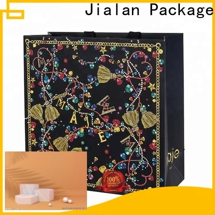 Jialan Pacchetto Fornitore di sacchetti di carta personalizzati con manici per la pubblicità 1
