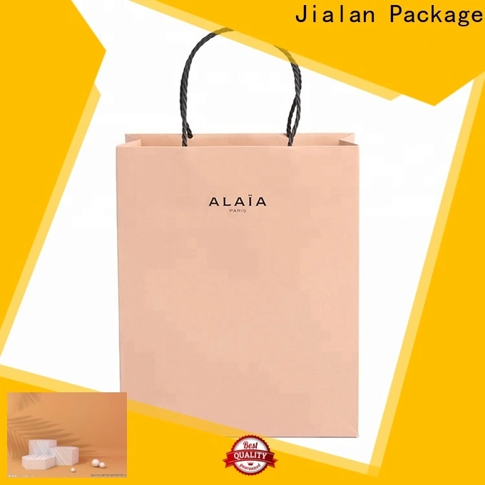 Jialan Dernière entreprise de sacs en papier blanc imprimés pour la promotion 1
