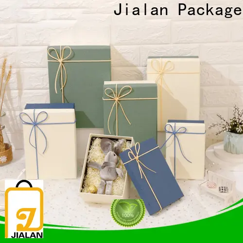 Jialan حزمة علب الهدايا الجديدة من الورق المقوى بالجملة لتغليف هدايا العيد 1