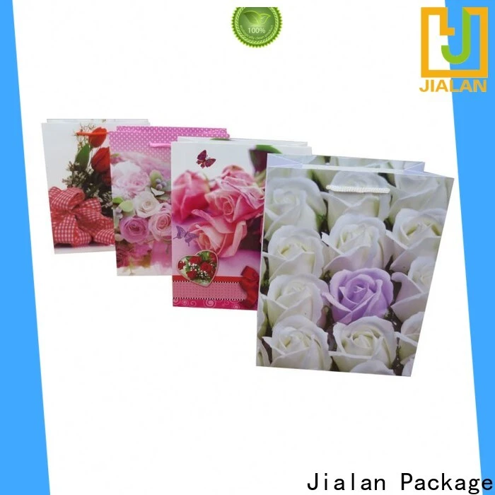 Jialan Emballer des sacs en papier blanc personnalisés en gros pour emballer des cadeaux d'anniversaire 1