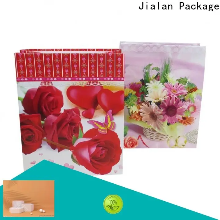 Jialan Paquete de bolsas de papel navideño a granel al por mayor para embalaje de regalos navideños 1