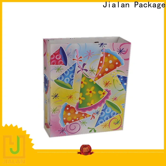 Jialan حزمة أكياس ورق البقالة الشخصية للبيع لتعبئة هدايا عيد الميلاد 1