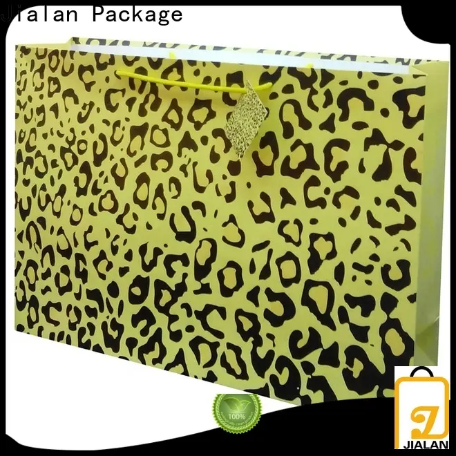 Jialan Emballage de sacs en papier bleu avec poignées à vendre pour emballage cadeau 1