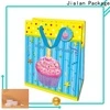 Jialan حزمة أكياس الورق الأزرق مع مقابض البائع لتغليف الهدايا 1