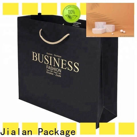 Jialan Fabricant de sacs en papier imprimés personnalisés de qualité avec poignées pour l'emballage de marchandises 1