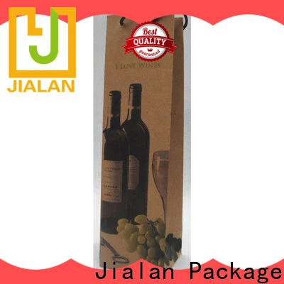 Jialan حزمة مصنع أكياس النبيذ ورقة مخصصة للسوبر ماركت 1