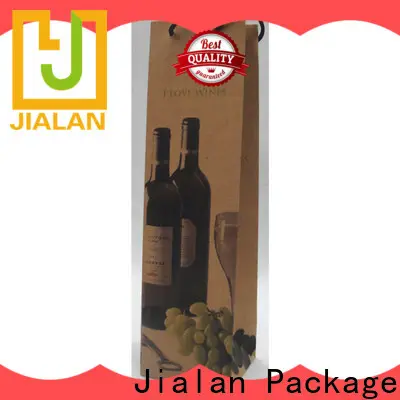 Jialan Usine de sacs à vin en papier sur mesure pour supermarché 1