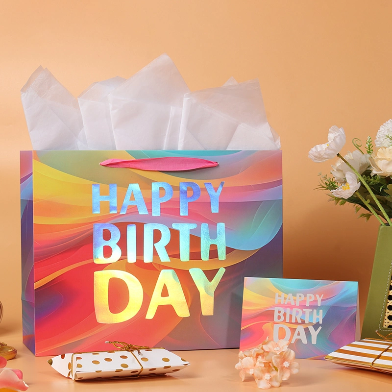 Fábrica de bolsas de regalo premium Bolsas de regalo de cumpleaños para bebés al por mayor 1
