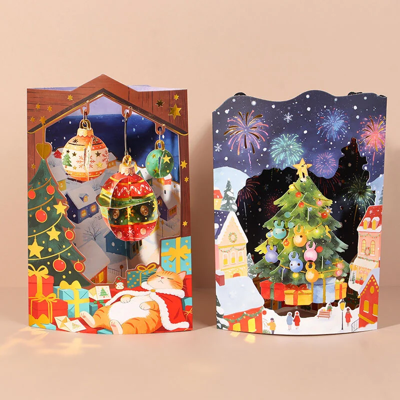 2026 New 3D Greeting Card Custom For Christmas