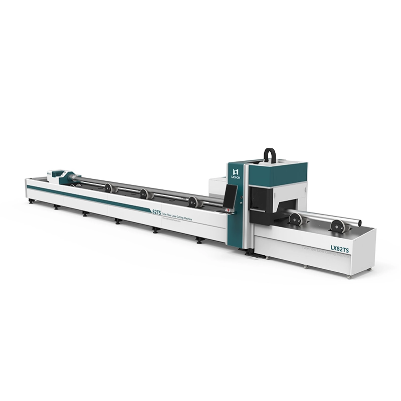 Round Square tube LX82TS Series metal pipe tube fiber laser cutter 1