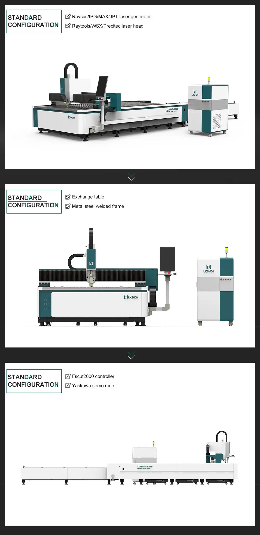 Lxshow efficient laser cutter for metal directly sale for medical equipment 3