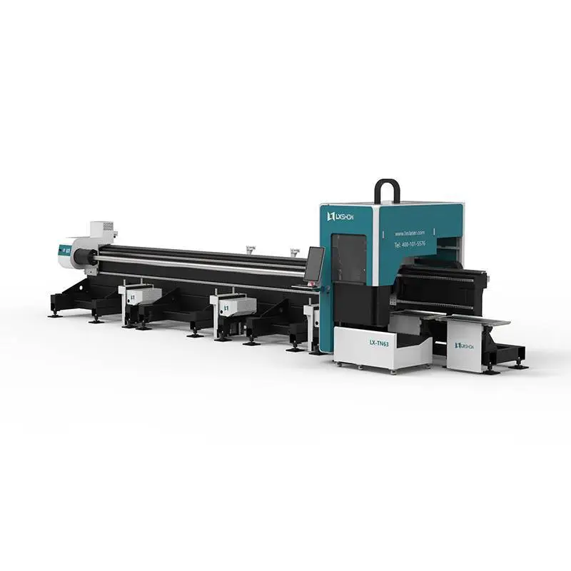 LX63TN Semi-Automactic Feeding Fiber Laser Tube Cutting Machine 1