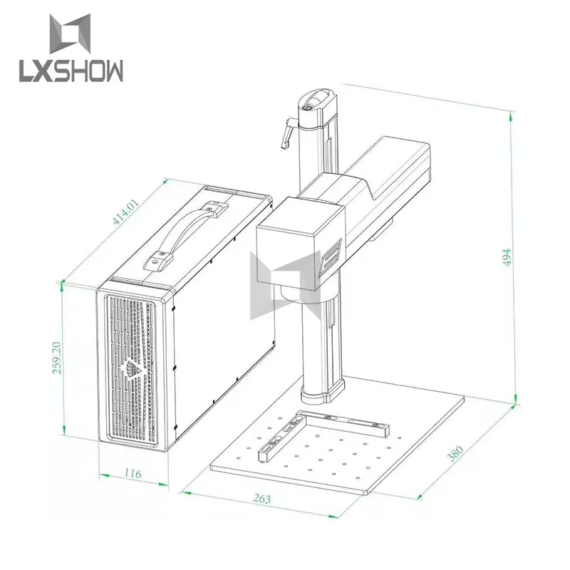 Lxshow efficient marking laser wholesale for packaging bottles 5