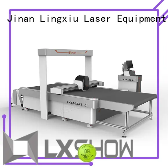Lxshow fabric cutting machine promotion for sponge 1