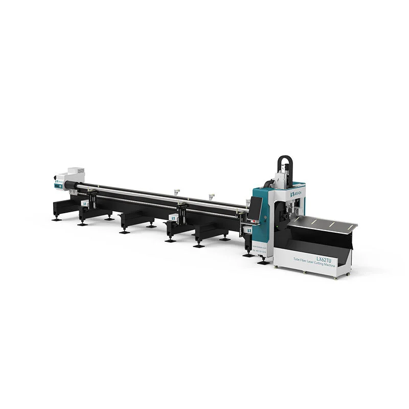 TU62-Metal Tube Fiber Laser Cutting Machine With Following Loading And Unloading Table 1