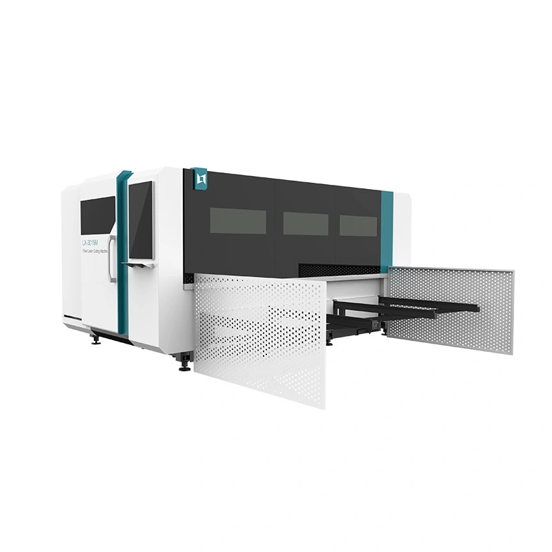 Fiber Laser LX3015M Full Cover Side Workbench 
 Metal Sheet Cutting Machine 1