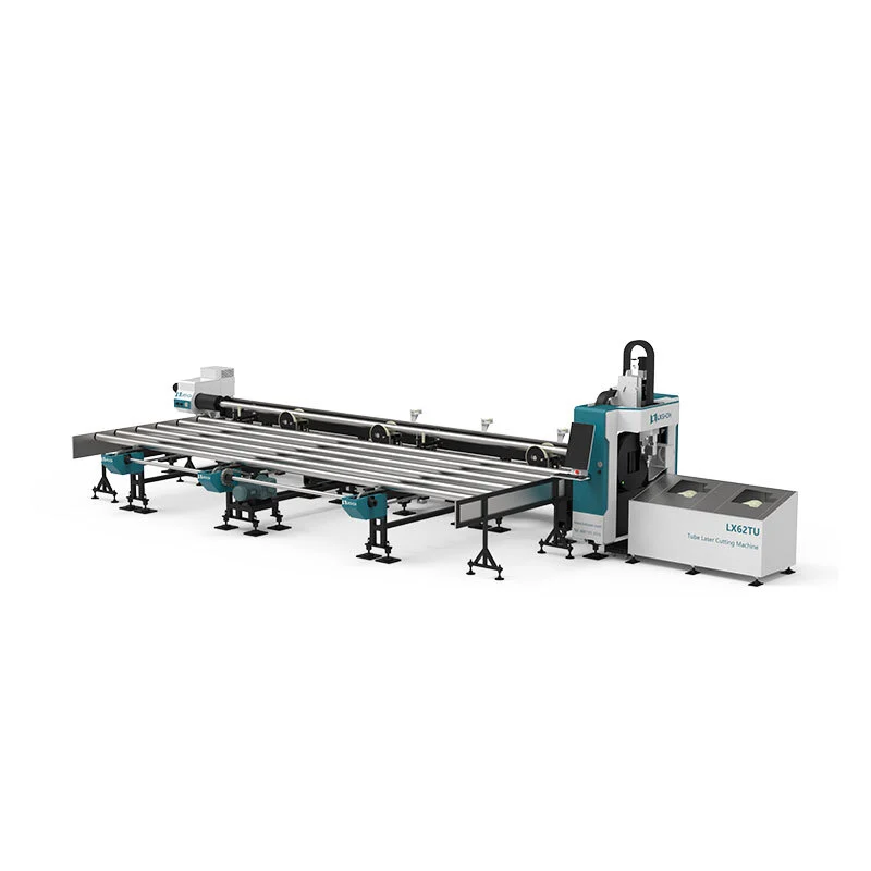 LX62TUA Laser Cutting Tube Machine for Metal Pipe with Profiling Roller and Semi-Automatic Loading Rack 1