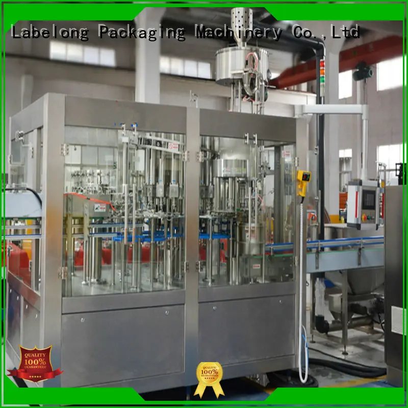 Labelong Packaging Machinery glass bottle filling machine compact structed for flavor water 1