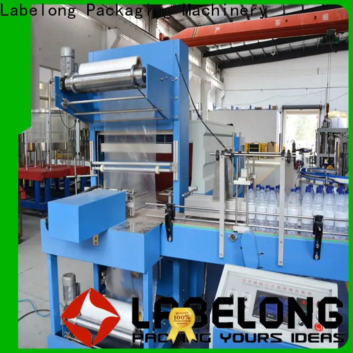 Labelong Packaging Machinery effective pallet shrink wrap machine plc control system for plastic bottles for glass bottles 1