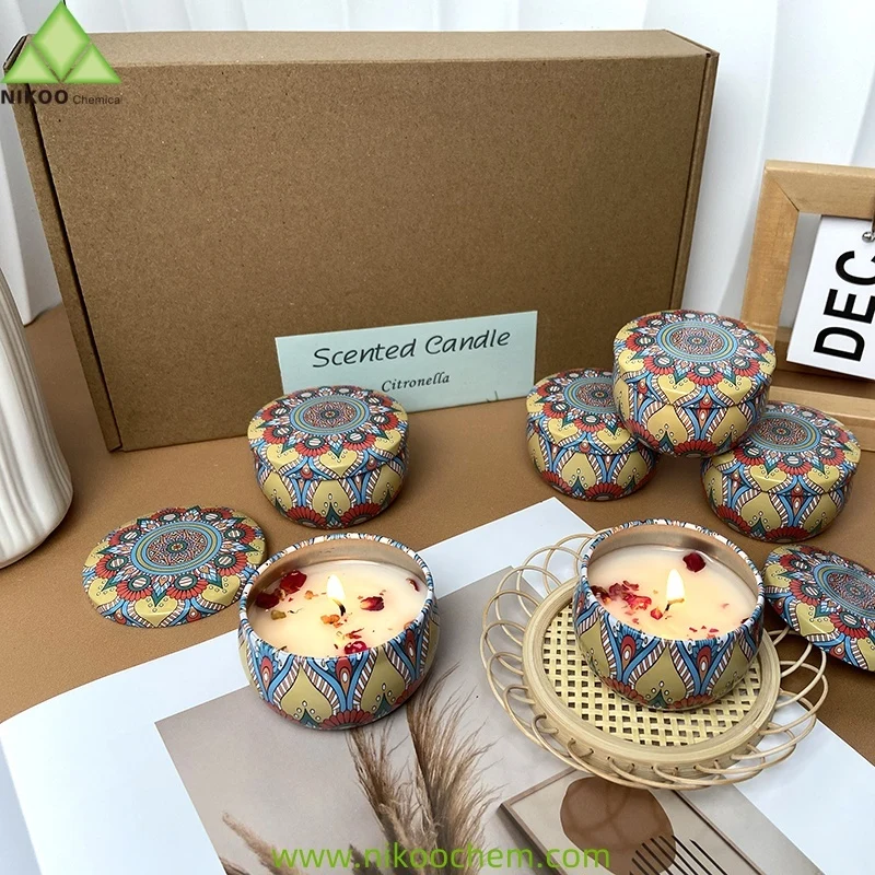 Wholesale 6 Pack Natural Soy Wax Jar Scented Candles (Citronella)  60g Gifts Set 1