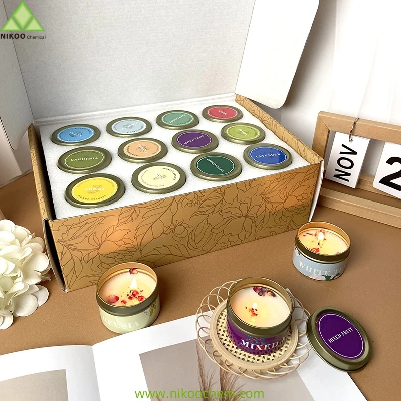 24 Pack Scented Candles 60g 12 fragrances Gifts Set China factory sell directly, OEM is acceptable 1