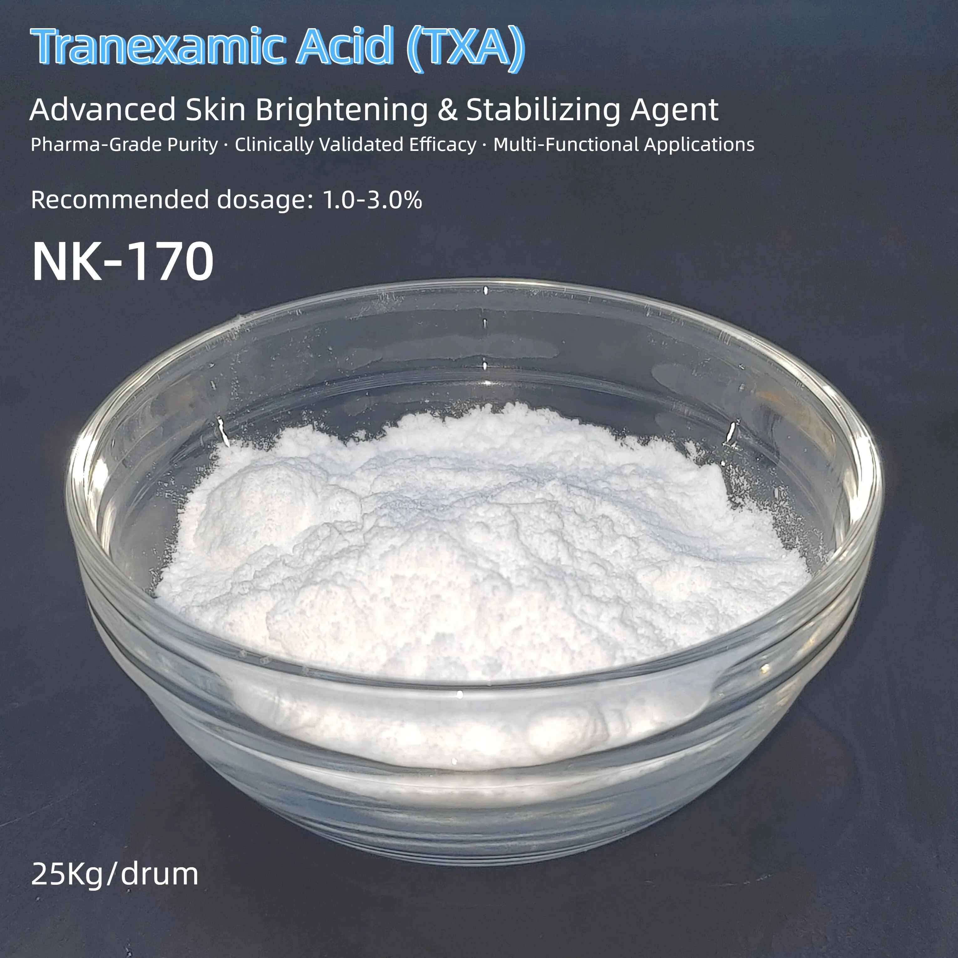 Premium Tranexamic Acid (TXA) Raw Material: Pharmaceutical & Cosmetic Grade 1