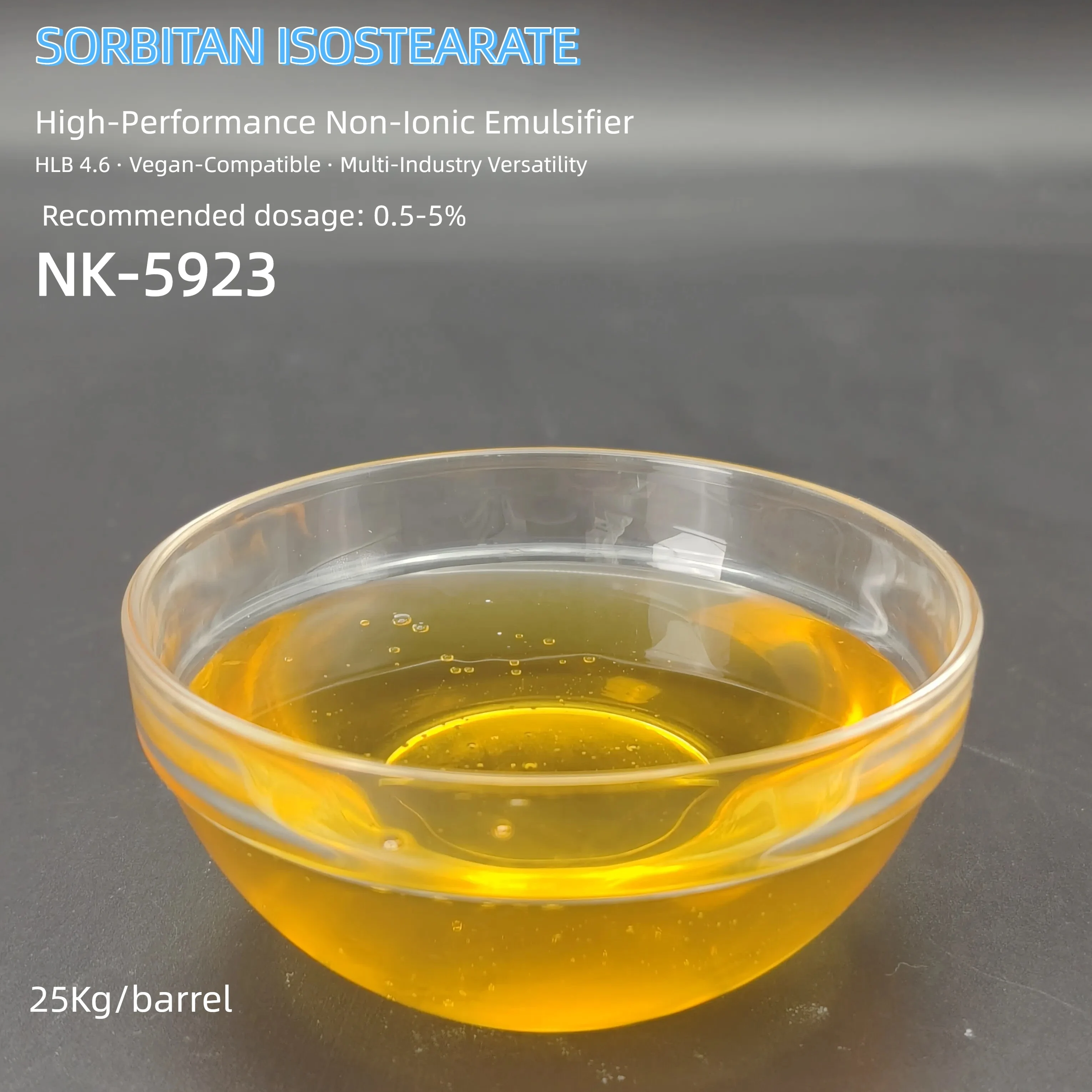 Sorbitan Isostearate: Premium Non-Ionic Emulsifier for High-Performance Formulations 1