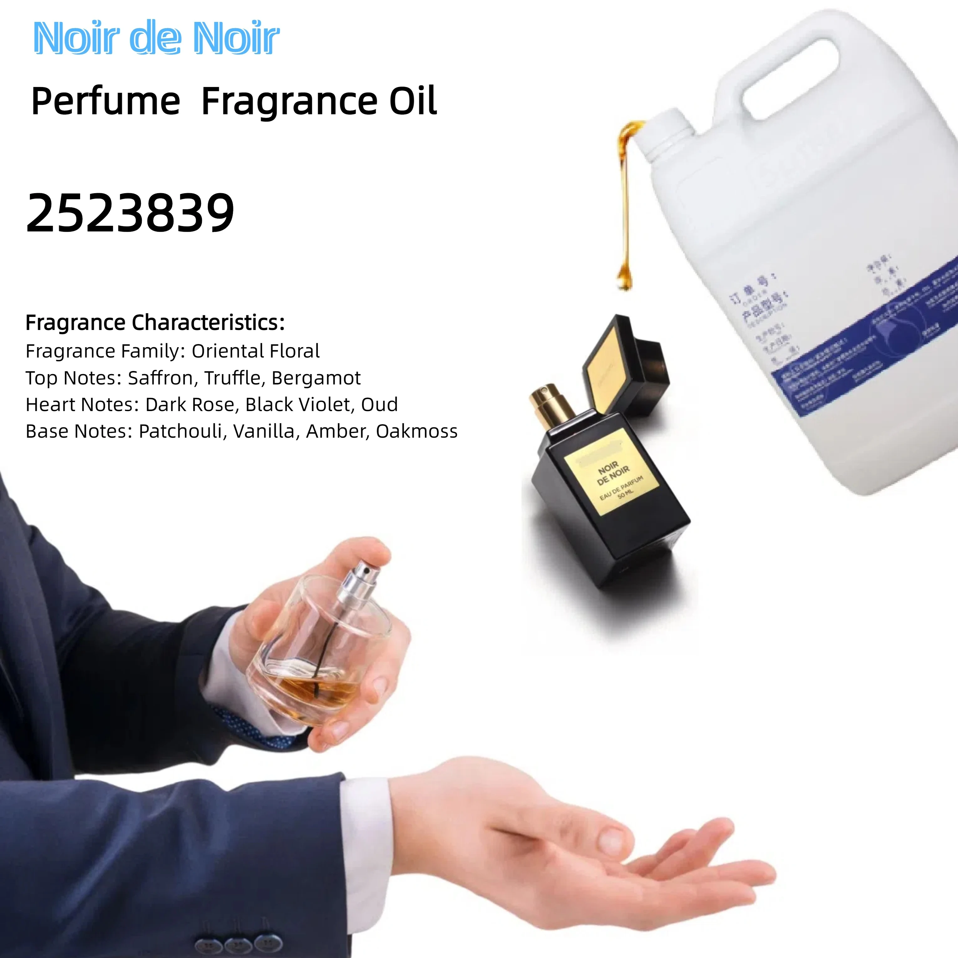 Noir de Noir Perfume Fragrance Oil - Premium Raw Material for Luxury Perfumery 1