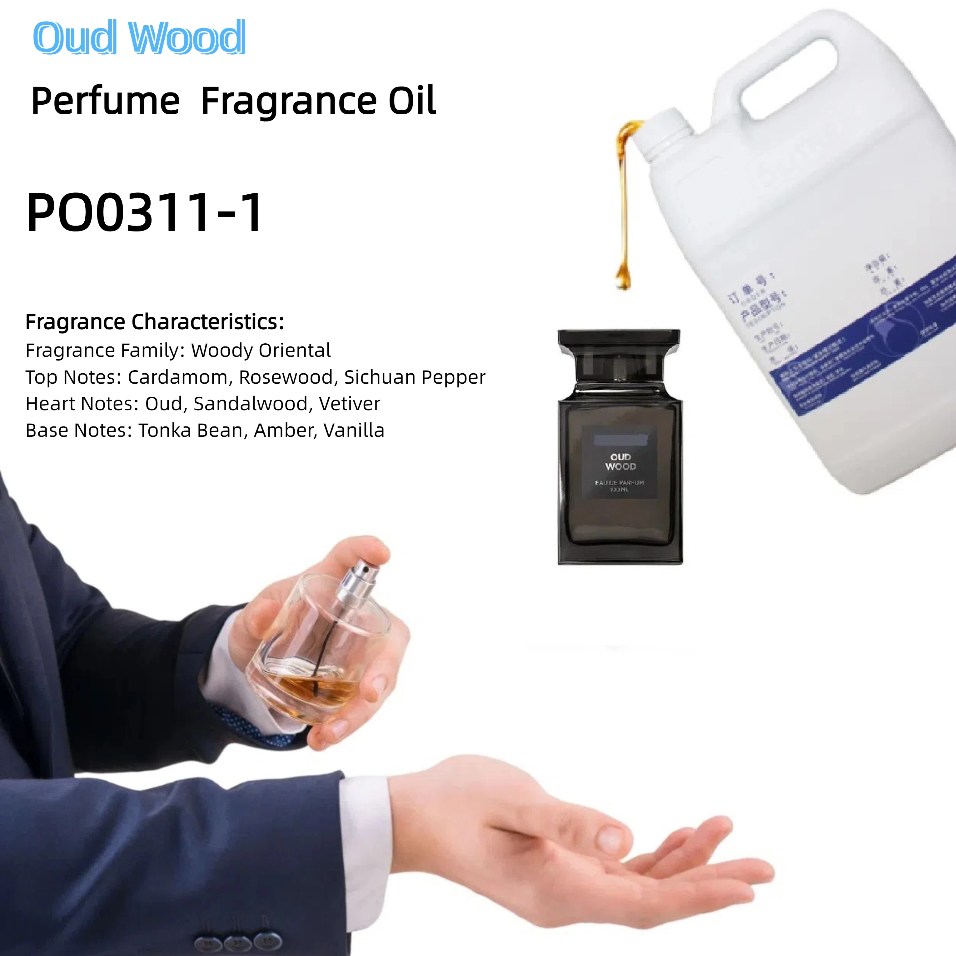 Oud Wood Perfume Fragrance Oil - Premium Raw Material for Luxury Perfumery 1