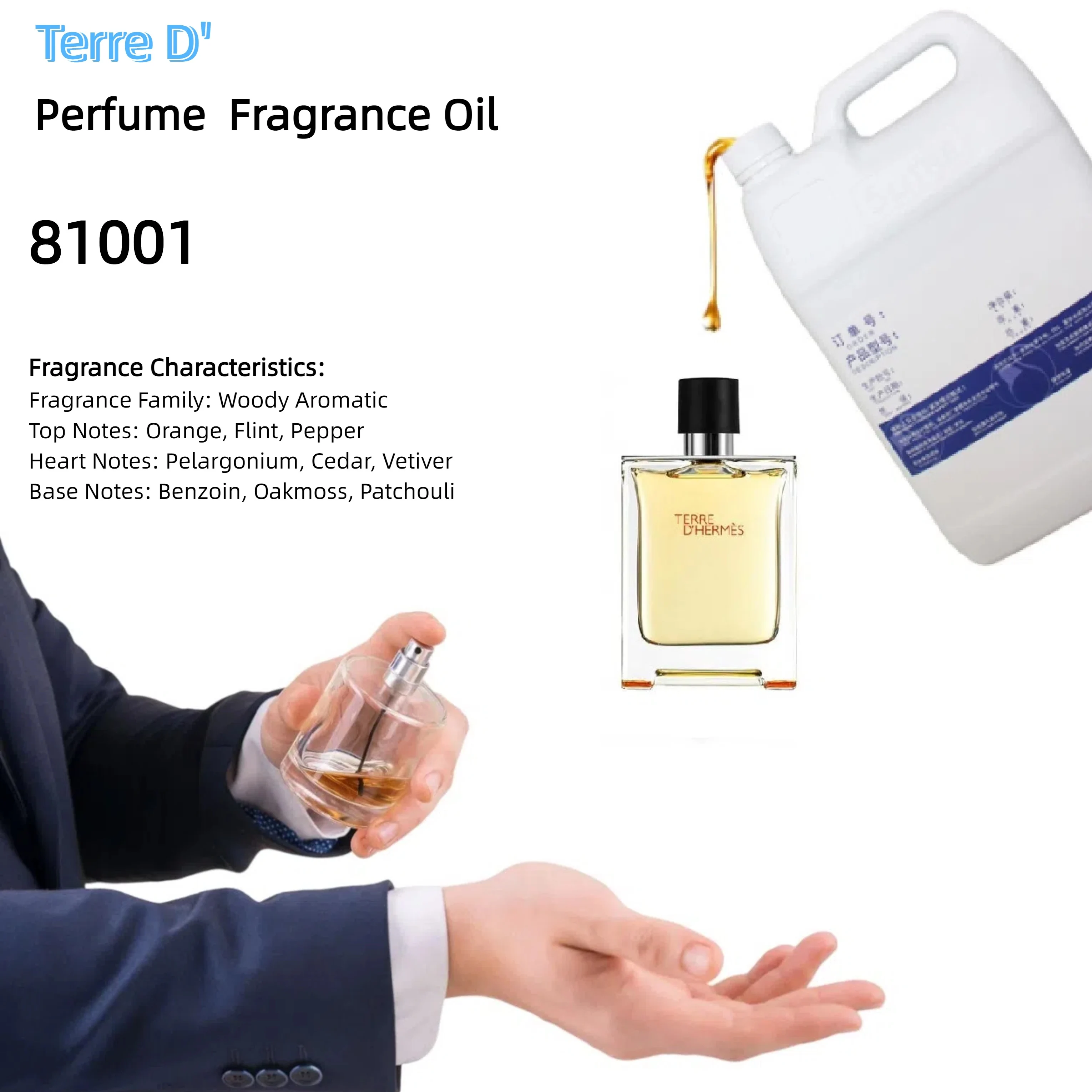 Terre d Long Lasting Perfume Fragrance Oil - Premium Raw Material for Luxury Perfumery 1