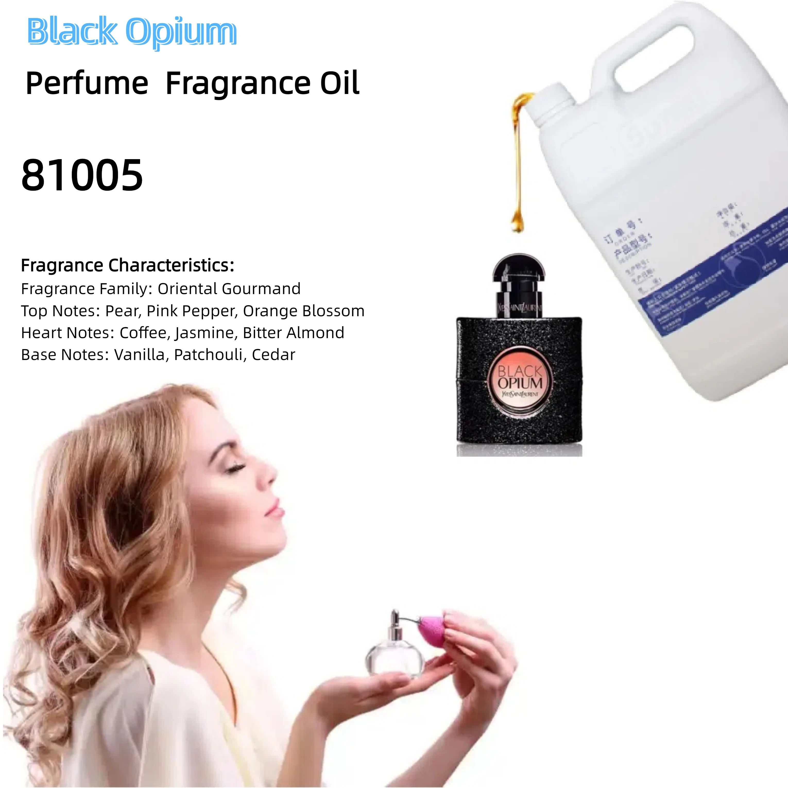 Black Opium Perfume Fragrance Oil - Premium Raw Material for Luxury Perfumery 1