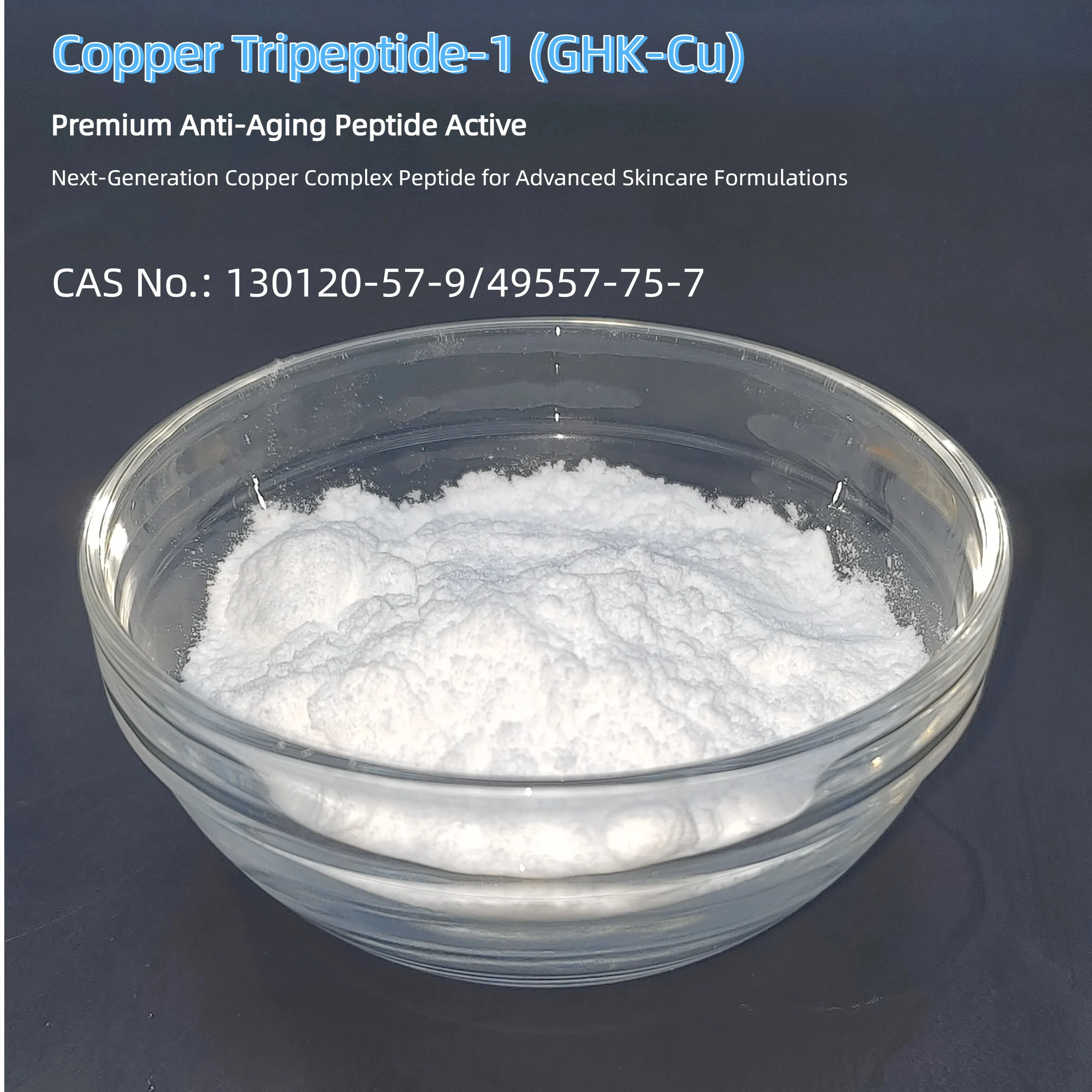 Copper Tripeptide-1 (GHK-Cu) - Premium Anti-Aging Peptide Active 1