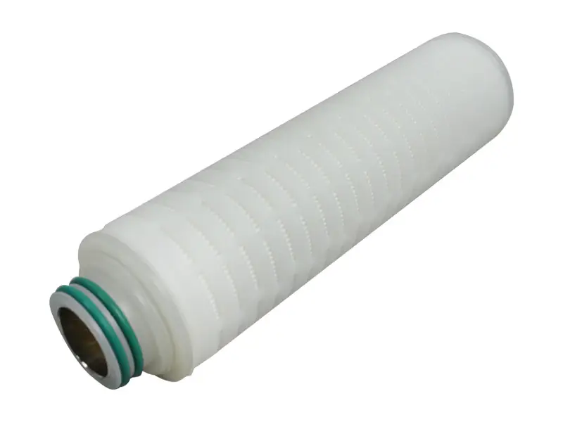 PTFE membrane pleated water filter cartridge with internal stainless steel reinforcing ring 6