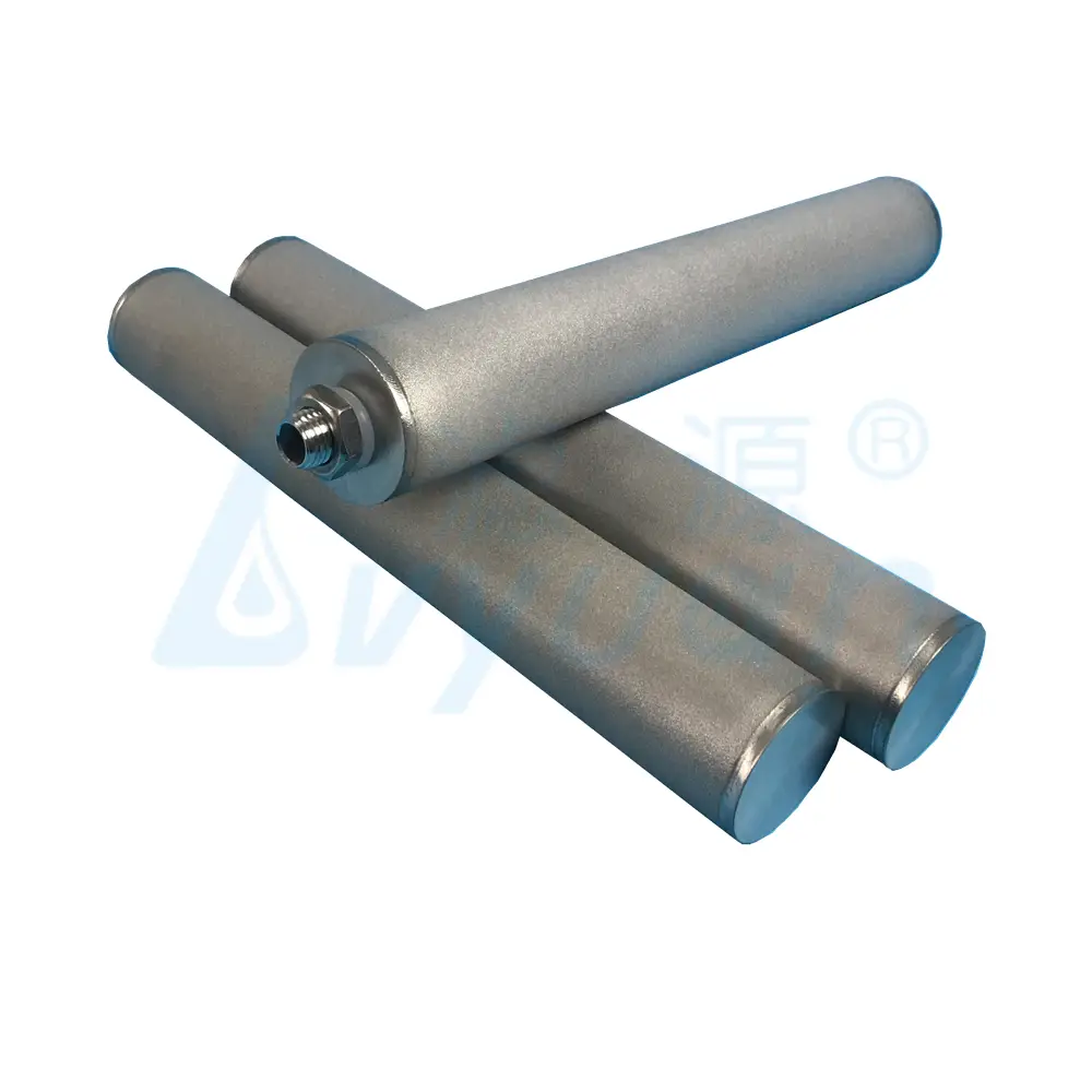 10 Inch 1 Micron Stainless Steel SS316 Metal Porous Sintered Filter Cartridge For Liquid Filtration 1