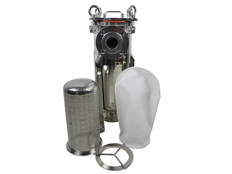 Lvyuan titanium ss cartridge filter housing with fin end cap for sea water treatment 2