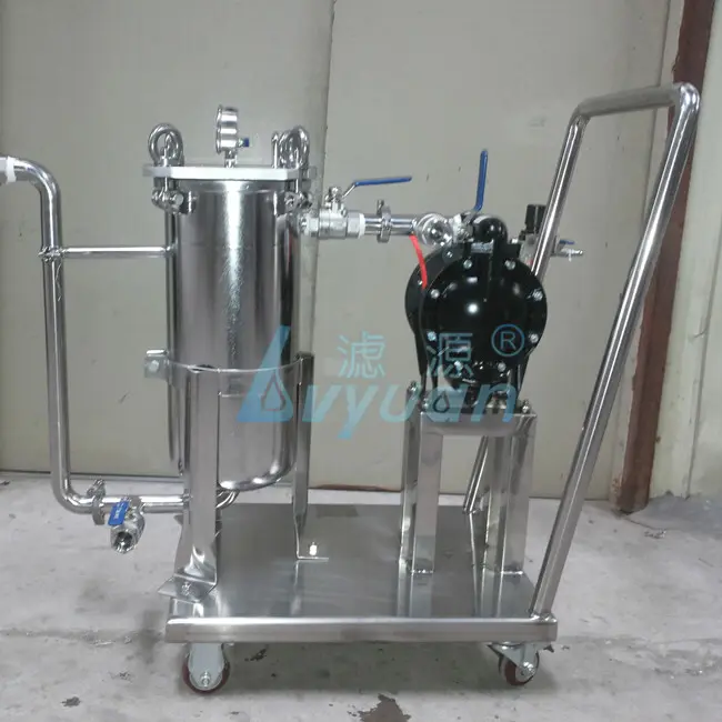 high end ss bag filter housing with core for sea water treatment 2