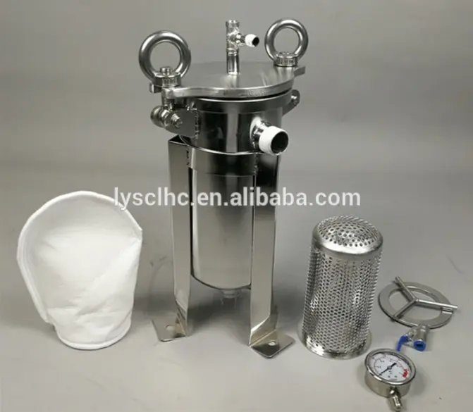 high end ss bag filter housing with core for sea water treatment 3