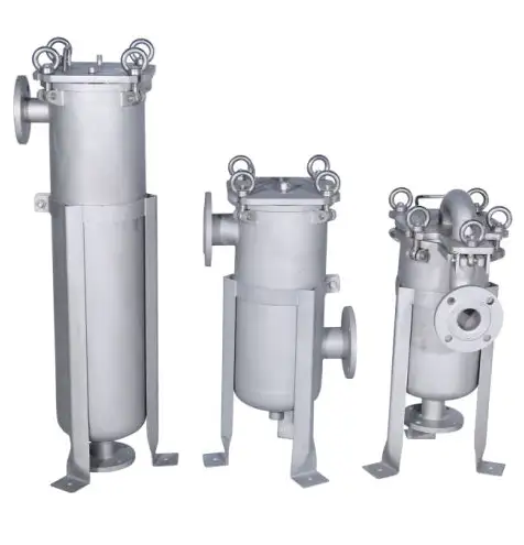 Recipiente filtrante de cartucho de agua de acero inoxidable para filtración de gas y petróleo líquido 1