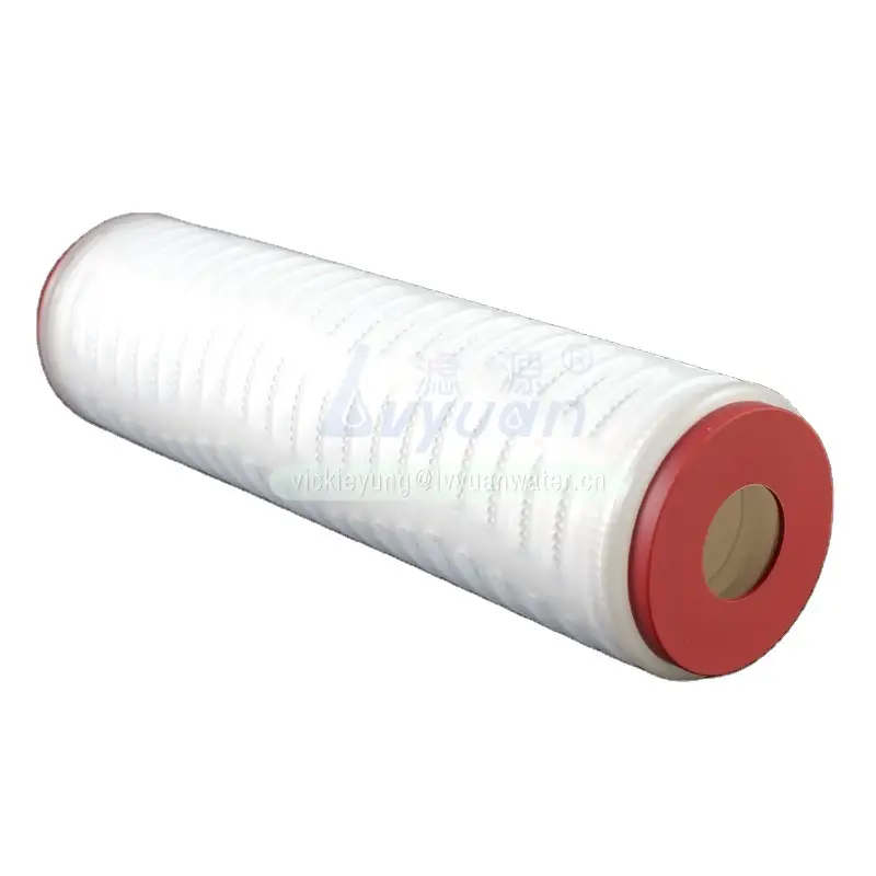 Guangzhou factory price Polypropylene PP 25 micron pleated filter for 10 20 inch industrial ss filter housing 1