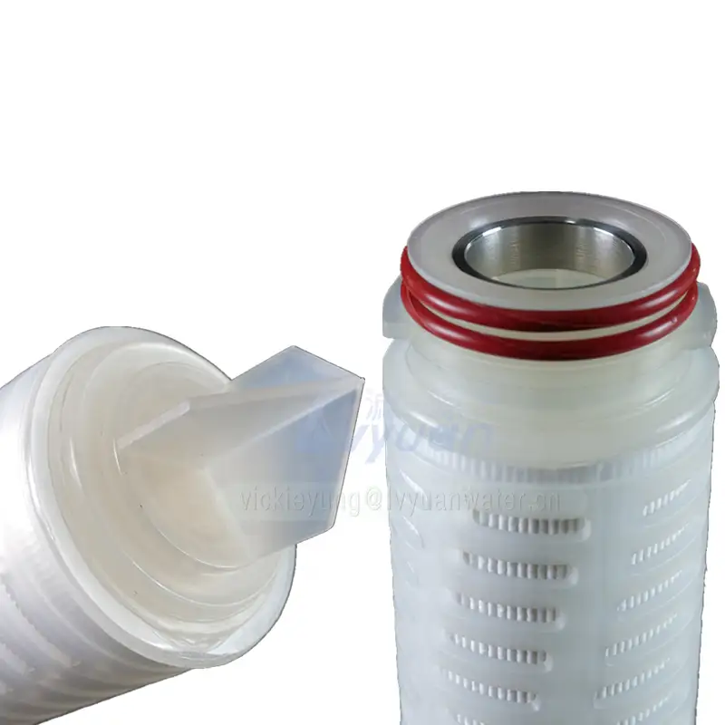 China factory DOE SOE Polypropylene pleated 5 micron cartridge filter for chemical industry filtration 1