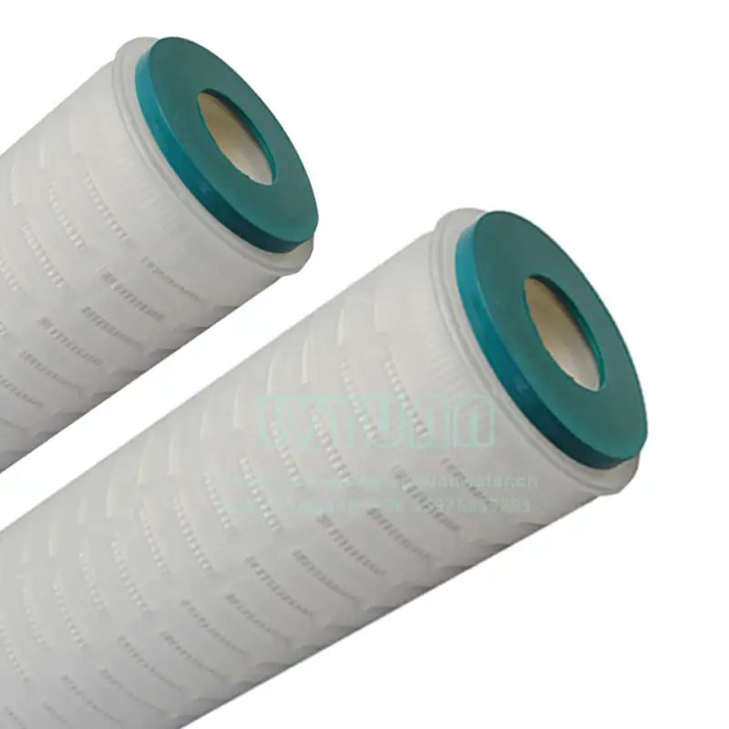 Çin çift açık EPDM kıvrımlı 10 mikron filtre kartuşu, 10 inç polipropilen PP çekirdekli 1