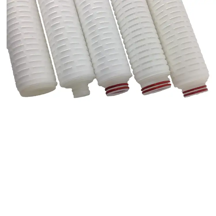 China factory DOE SOE Polypropylene pleated 5 micron cartridge filter for chemical industry filtration 2