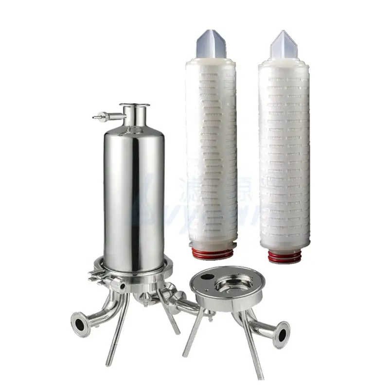 oil filedtreatment OD 2.5 inch 222/fin 5 microns pleated fiber material oil filter element cartridge 1