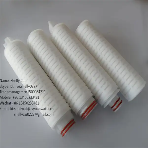 China supplier pleated membrane filter cartridge for condensate water 1