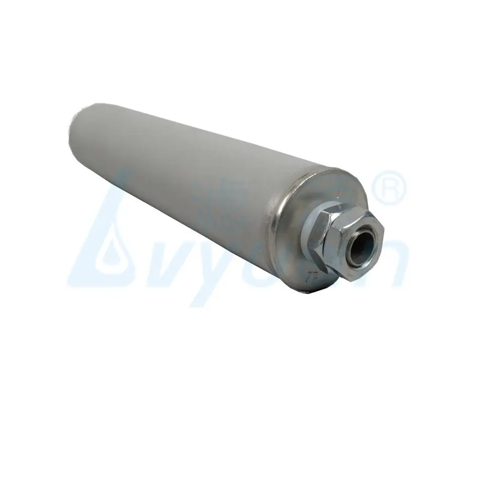 Lvyuan titanium stainless steel filter housing manufacturers with fin end cap for sea water desalination86 9
