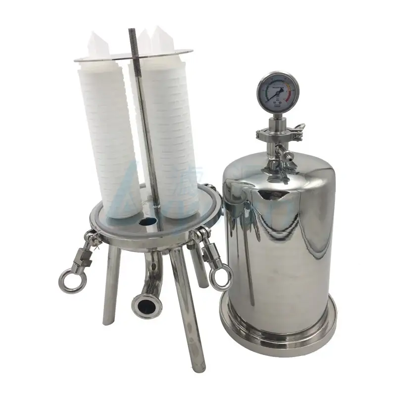 filtro de agua 0.22 micras uso industrial cartucho for PP pleated Membrane cartridge filter 5 25 micras 1