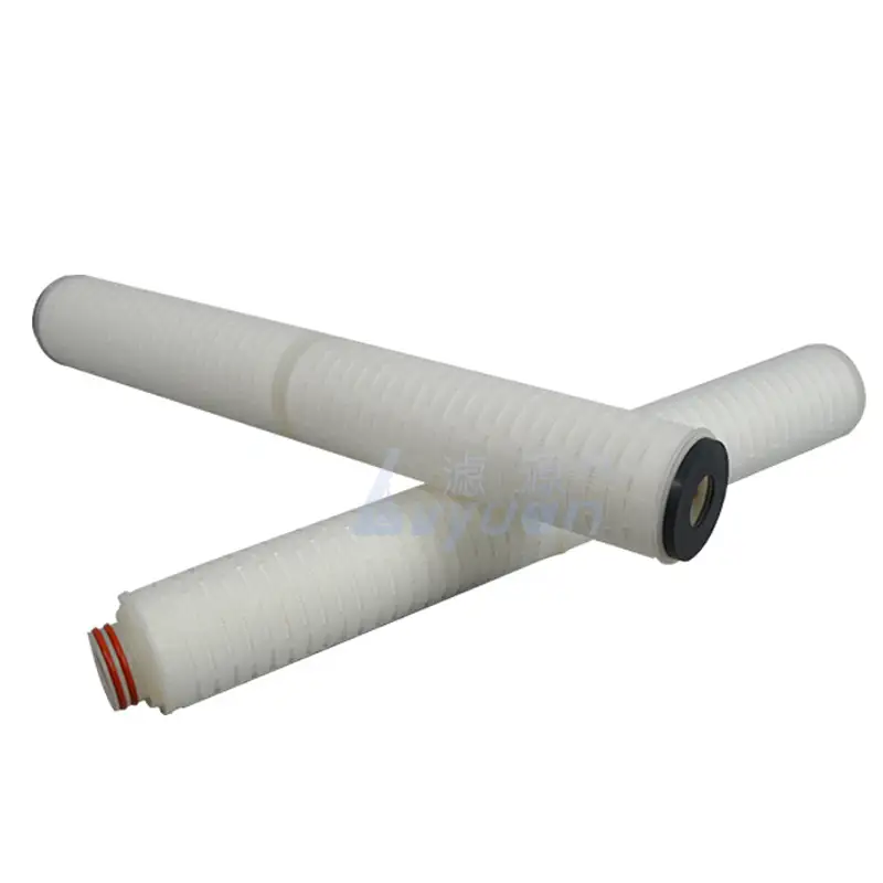 Cartucho de filtro de membrana de nailon PP plisado de alta calidad, 0,1 micras, 10 y 20 pulgadas, para tratamiento de vino/líquido/ro/filtro químico 1